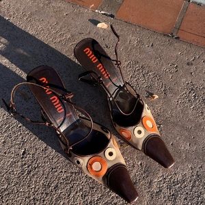 Vintage Rare Miu Miu Kitten Heel